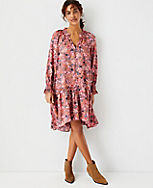 Floral Ruffle Swing Dress carousel Product Image 3