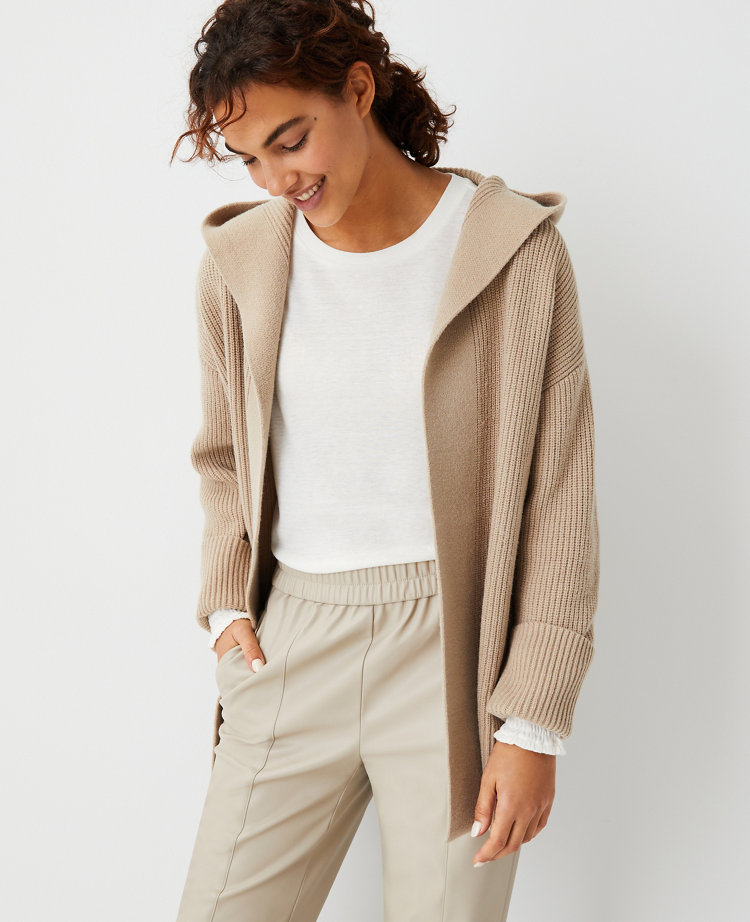 ann taylor white cardigan