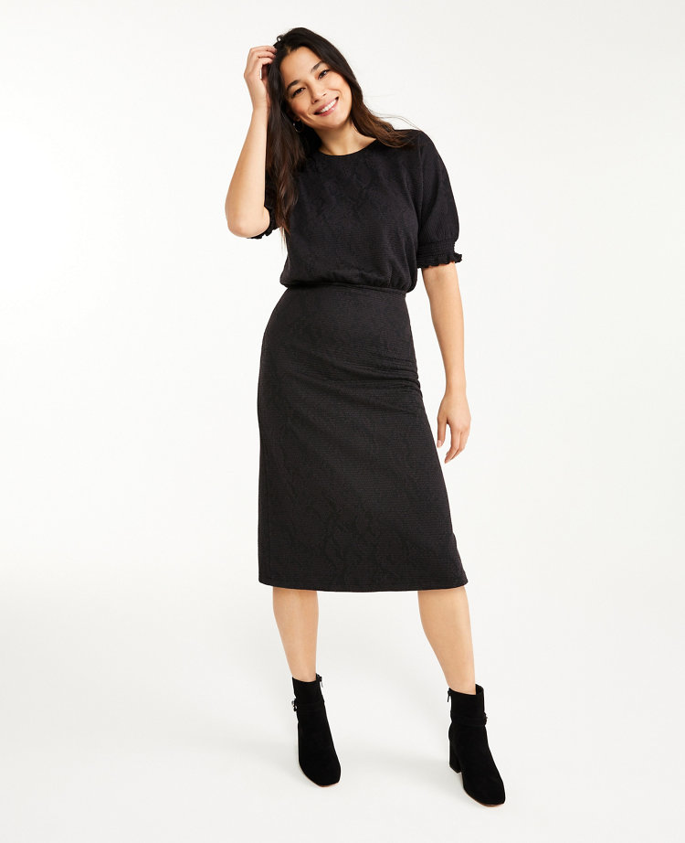 petite snake print flares