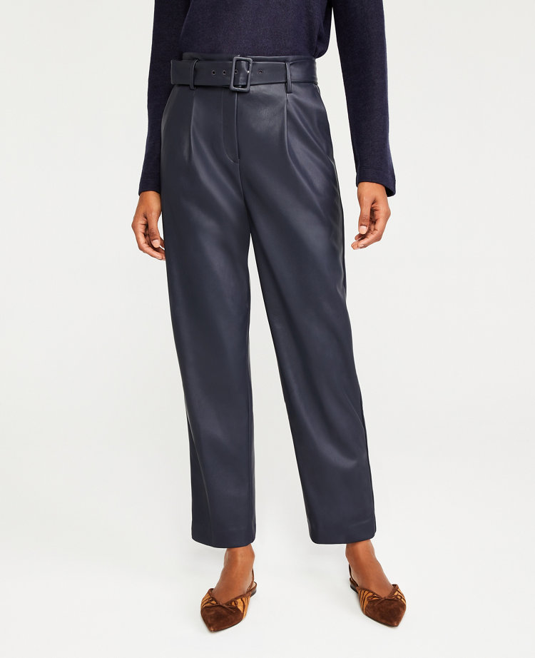 Ann taylor faux leather pants deals