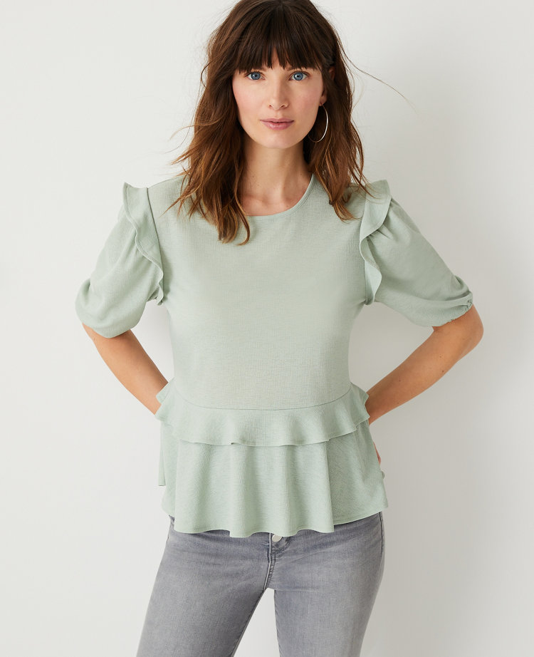 ann taylor peplum top