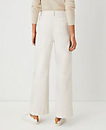 Button Pocket High Rise Trouser Jeans In Creamy Cloud carousel Product Image 2