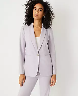 The Notched One-Button Blazer carousel Product Image 1