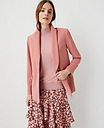 The One-Button Blazer in Doubleweave carousel Product Image 1