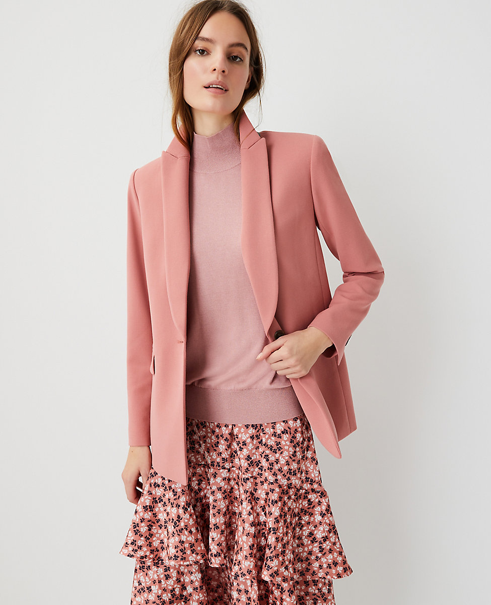 The One-Button Blazer in Doubleweave