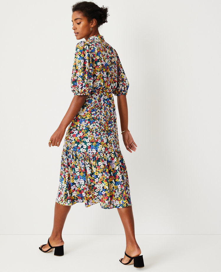 Floral Blouson Dress