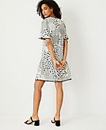 Geo Floral Ruffle Shift Dress carousel Product Image 2