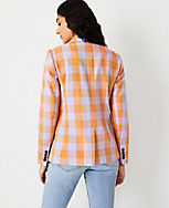 The Hutton Blazer in Gingham carousel Product Image 2