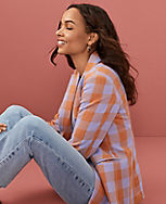 The Hutton Blazer in Gingham carousel Product Image 4