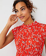 Floral Shirred Flare Dress carousel Product Image 2