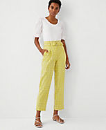 The Gingham Belted Paperbag Ankle Pant carousel Product Image 3