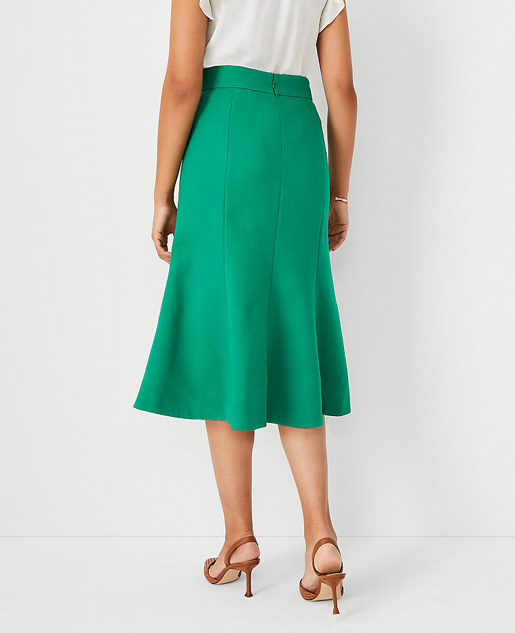 Seamed Flare Pencil Skirt