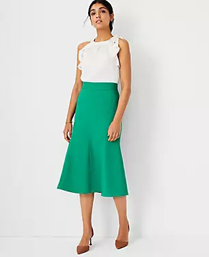 Seamed Flare Pencil Skirt carousel Product Image 3