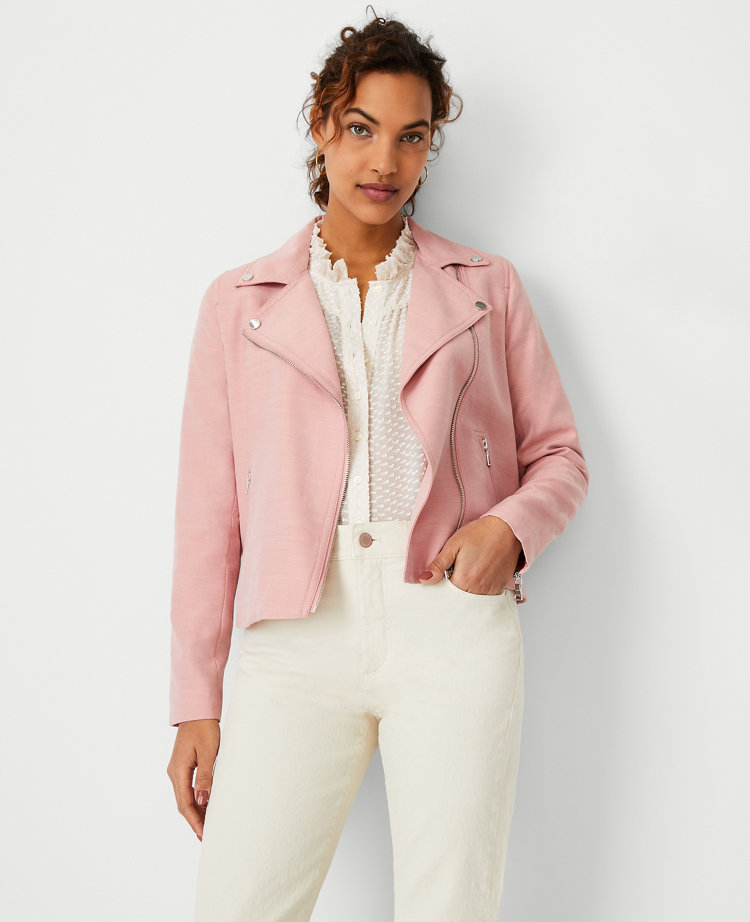 Ann taylor sale pink jacket