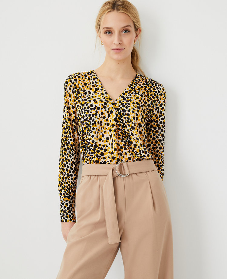 yellow work blouse