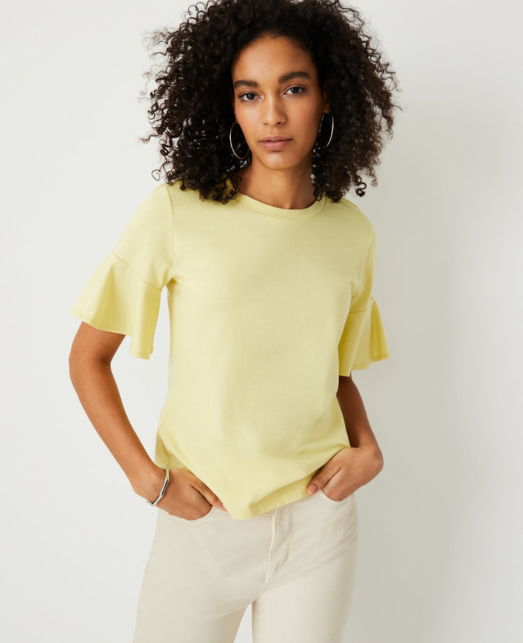 ann taylor yellow blouse