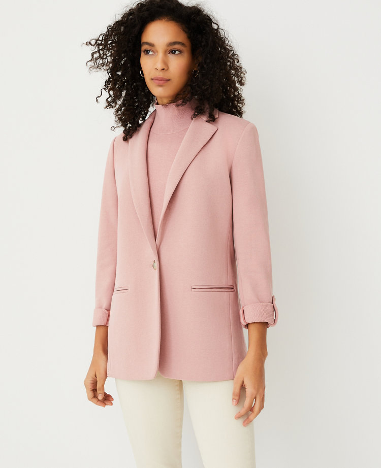 Ann taylor knit on sale blazer