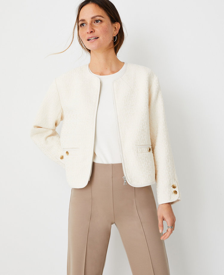 tweed blazer petite