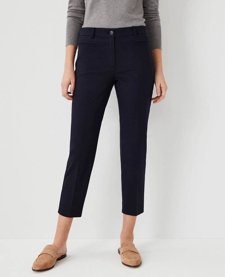 Ann Taylor The Petite Cotton Crop Pant - Curvy Fit