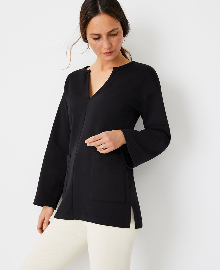 black tunic blouses