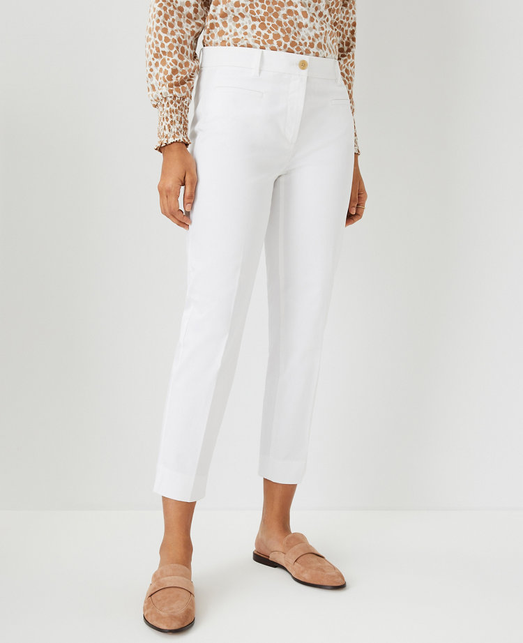 Ann Taylor The Petite Cotton Crop Pant