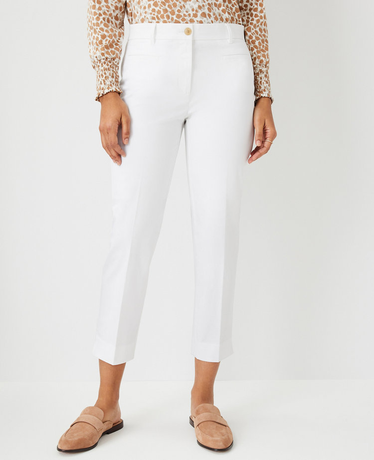 Ann Taylor The Petite Cotton Crop Pant - Curvy Fit