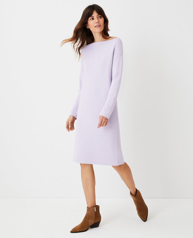 Ann Taylor Petite Drop Shoulder Sweater Dress