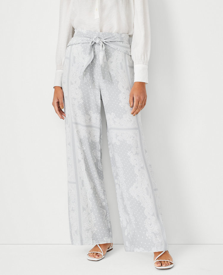 The Bandana Paisley Sarong Wide Leg Pant