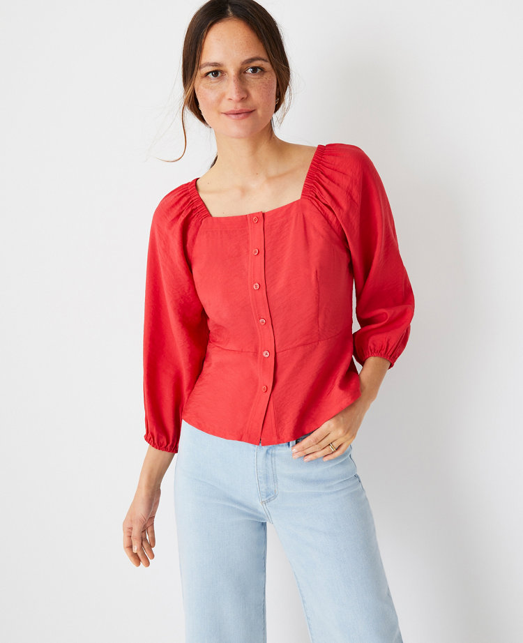 red blouse petite