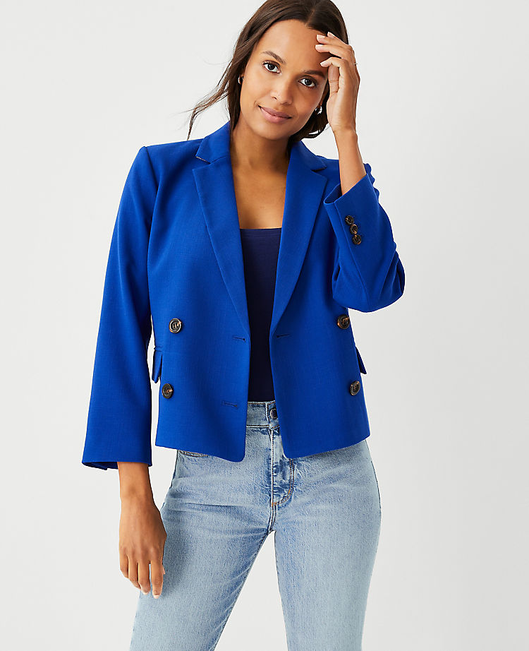 Cropped Double Breasted Jacket