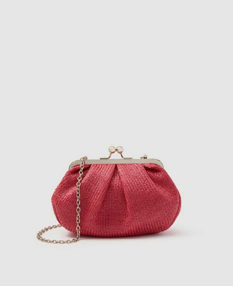 Straw Crossbody Clutch Bag