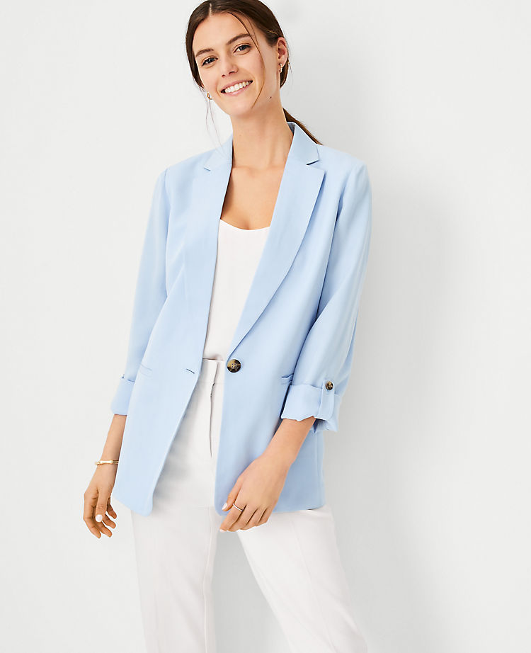 Relaxed Roll Sleeve Blazer