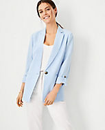 Relaxed Roll Sleeve Blazer carousel Product Image 1