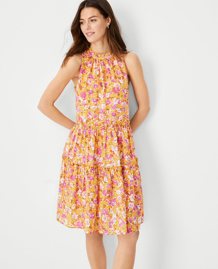 Tiered shift dress cheap