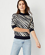 Zebra Stripe Sweater carousel Product Image 1