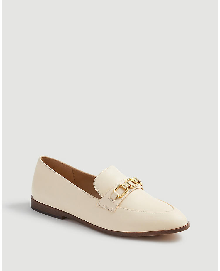 Luci Leather Chain Loafers
