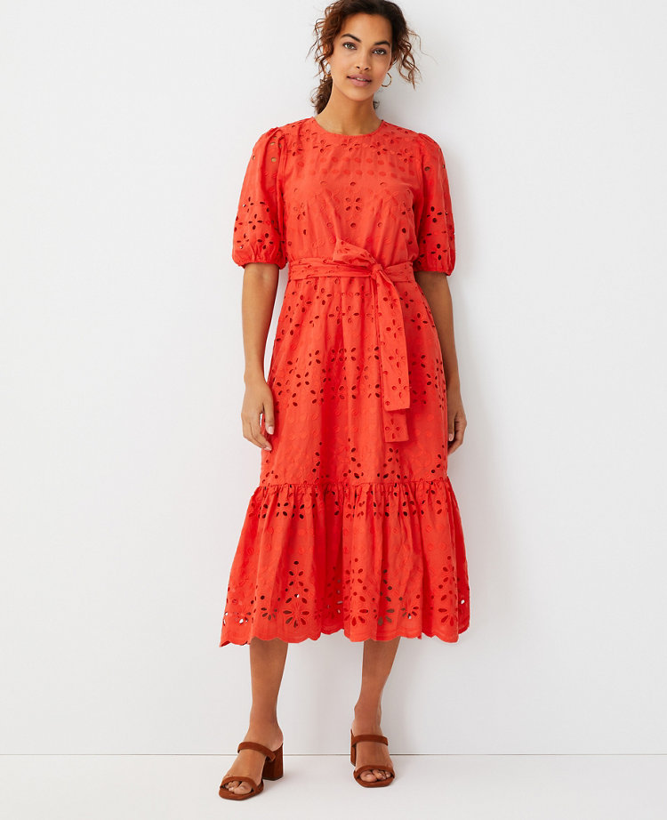 ann taylor eyelet dress