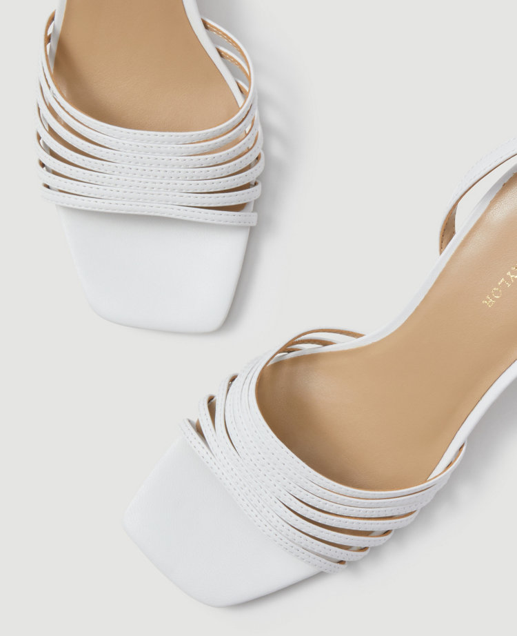 Estelle Leather Strappy Block Heel Sandals