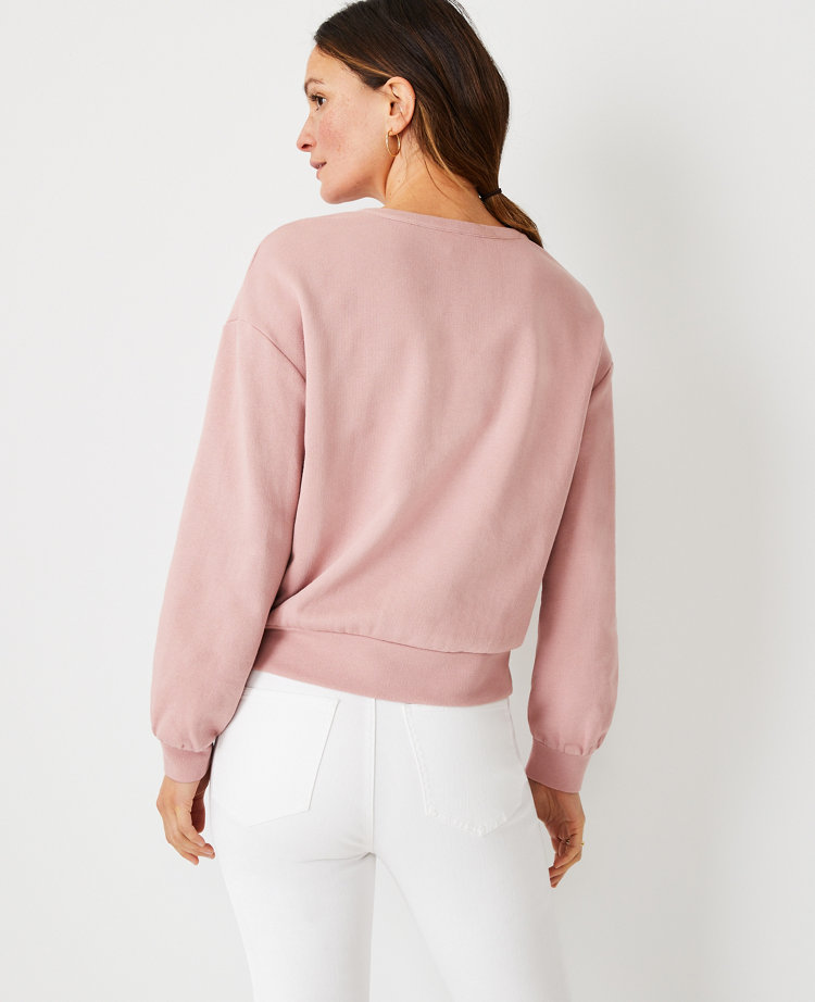 Lace-Up Hooded Sweatshirt main image 1