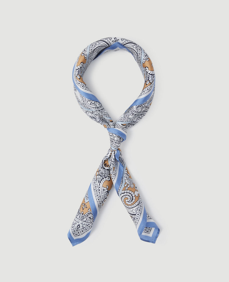 Bandana Paisley Silk Little Scarf