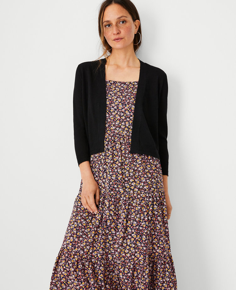 Ann Taylor Linen Blend Dress Cardigan