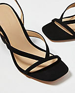 Debbra Strappy Suede Wedge Sandals carousel Product Image 2