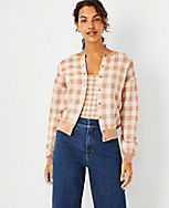 Checked Cardigan carousel Product Image 1