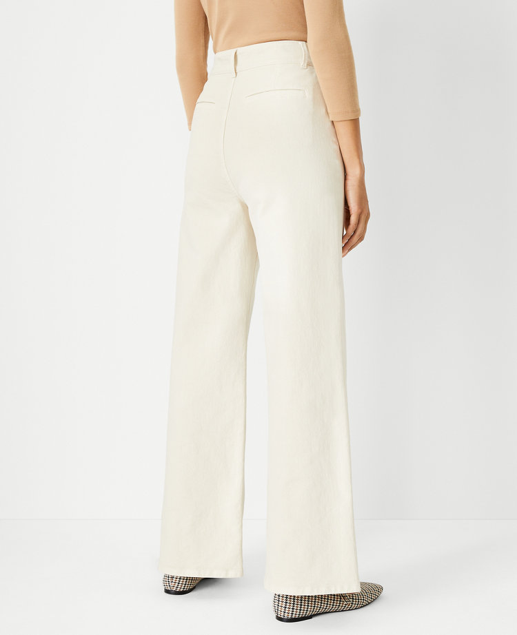 High Rise Trouser Jeans in Ecru