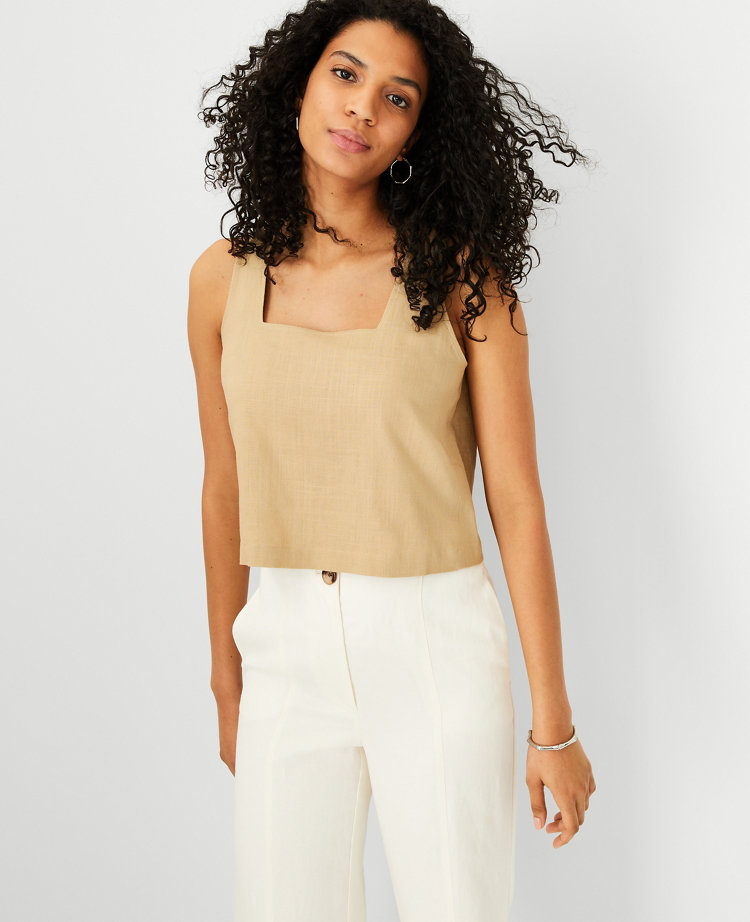 Petite Square Neck Tank Top