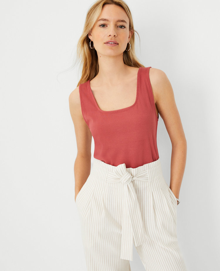 Petite Square Neck Shell