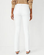 Petite Curvy Sculpting Pocket Mid Rise Slim Boot Cut Jeans in White carousel Product Image 2