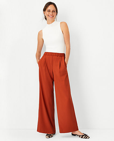 The Pull On Wide Leg Pant | Ann Taylor