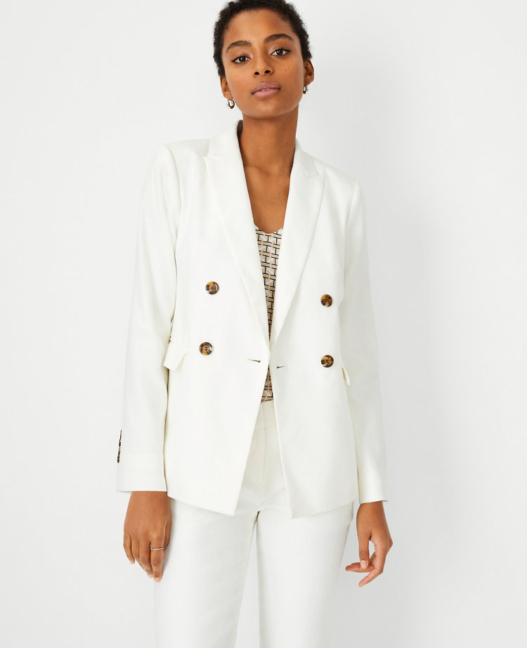 Ann taylor shop linen blazer