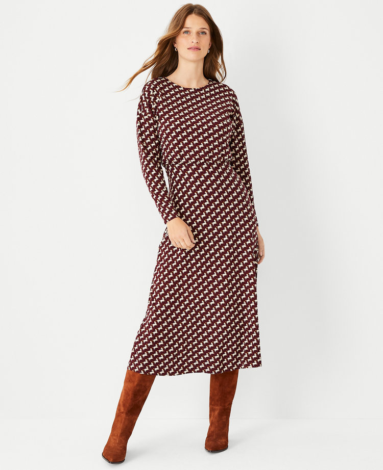 Horse print outlet midi dress